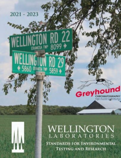 Wellington Laboratories 2021 Catalogue Cover Image